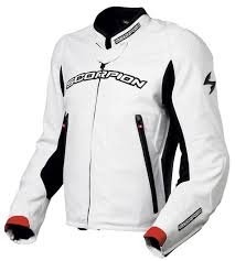 Scorpion White Leather Jacket